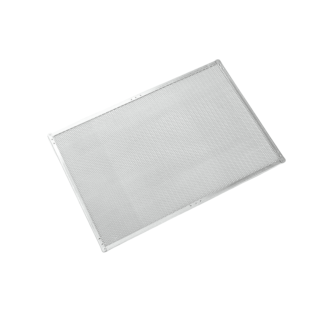 Pizza Screen 16X24 IN Aluminum Silver Rectangle Hand Wash 1/Each