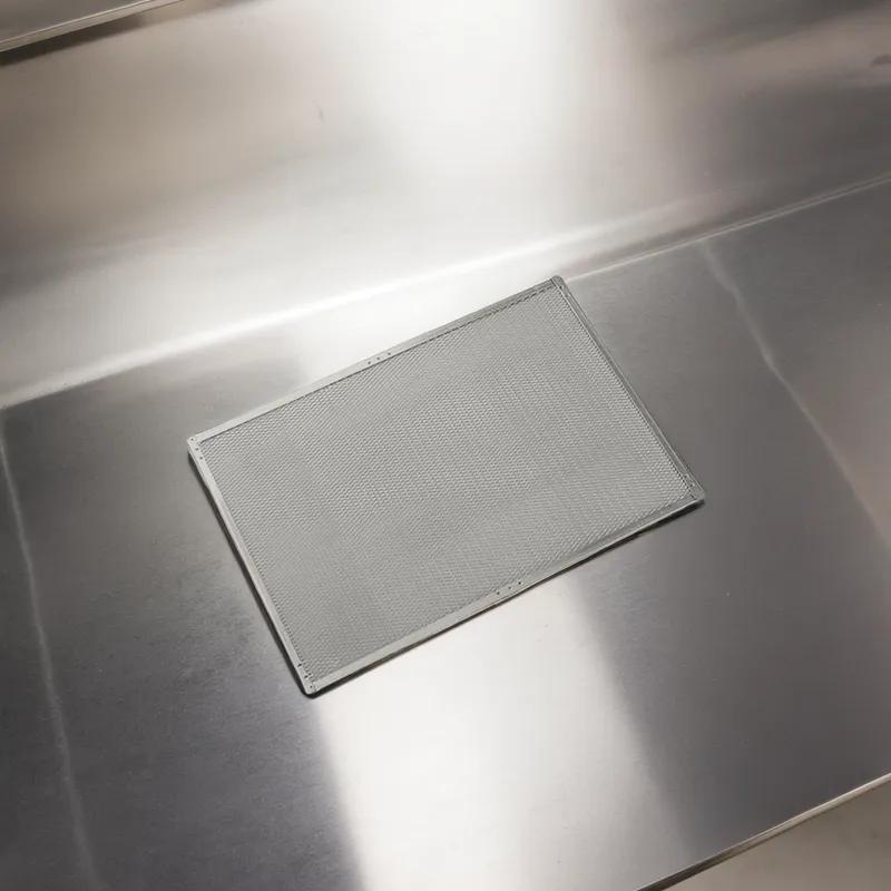 Pizza Screen 16X24 IN Aluminum Silver Rectangle Hand Wash 1/Each