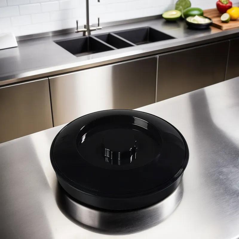 Tortilla Server 7.5 IN Black With Lid 1/Each