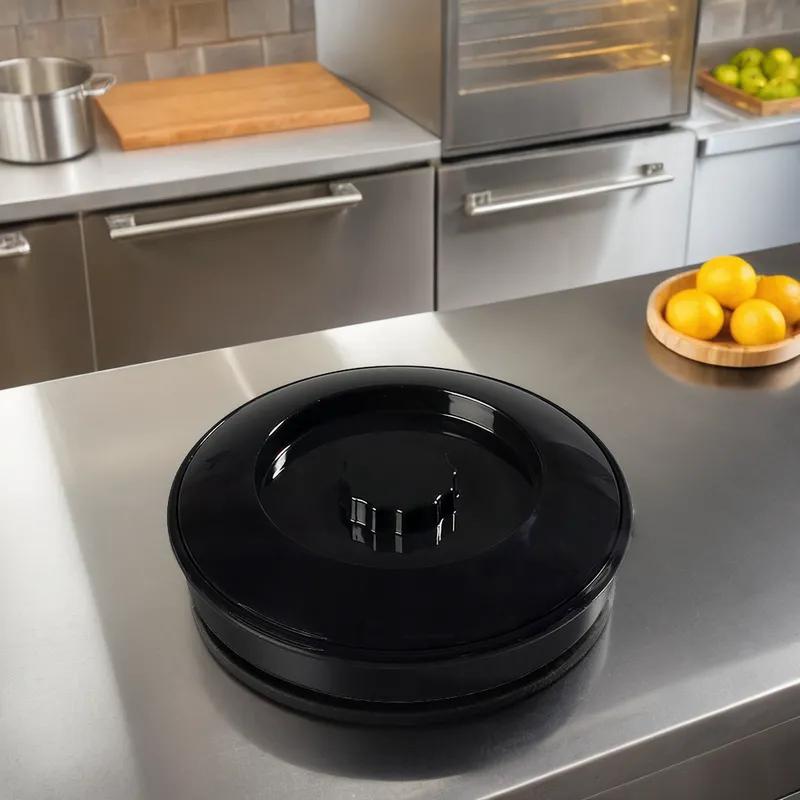 Tortilla Server 7.5 IN Black With Lid 1/Each