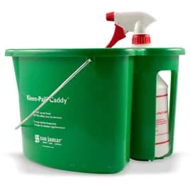 Kleen-Pail® Carry Caddy 10.50X11X8 IN Green PE W/Pail & Sanitizer Spray Bottle 1/Each