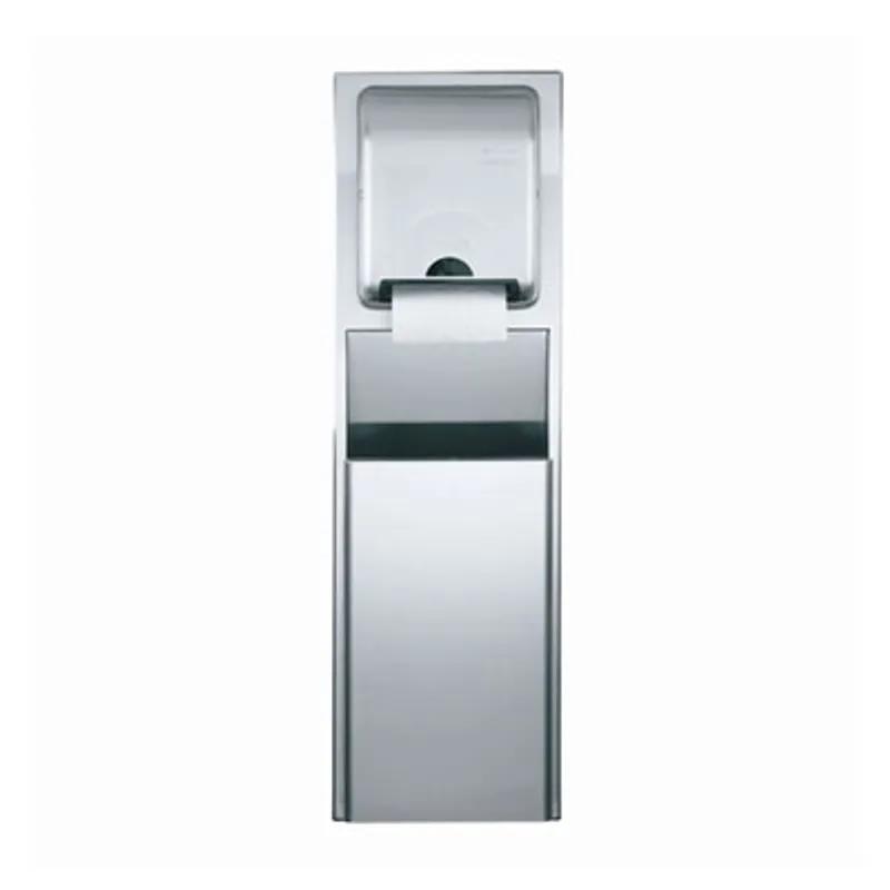 enMotion® Trash Can Silver Stainless Steel Recessed 1/Each