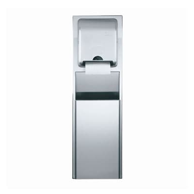 enMotion® Trash Can Silver Stainless Steel Recessed 1/Each