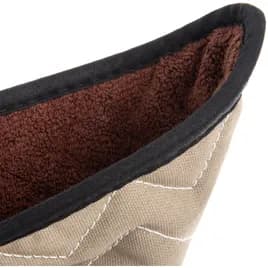 San Jamar Pot Holder 3X11X14 IN BestGuard® (Poly/Cotton Blend) Terry Cloth Tan Quilted 12/Pack