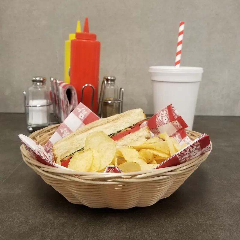 Basket 8X2 IN PP Natural Round 1/Each