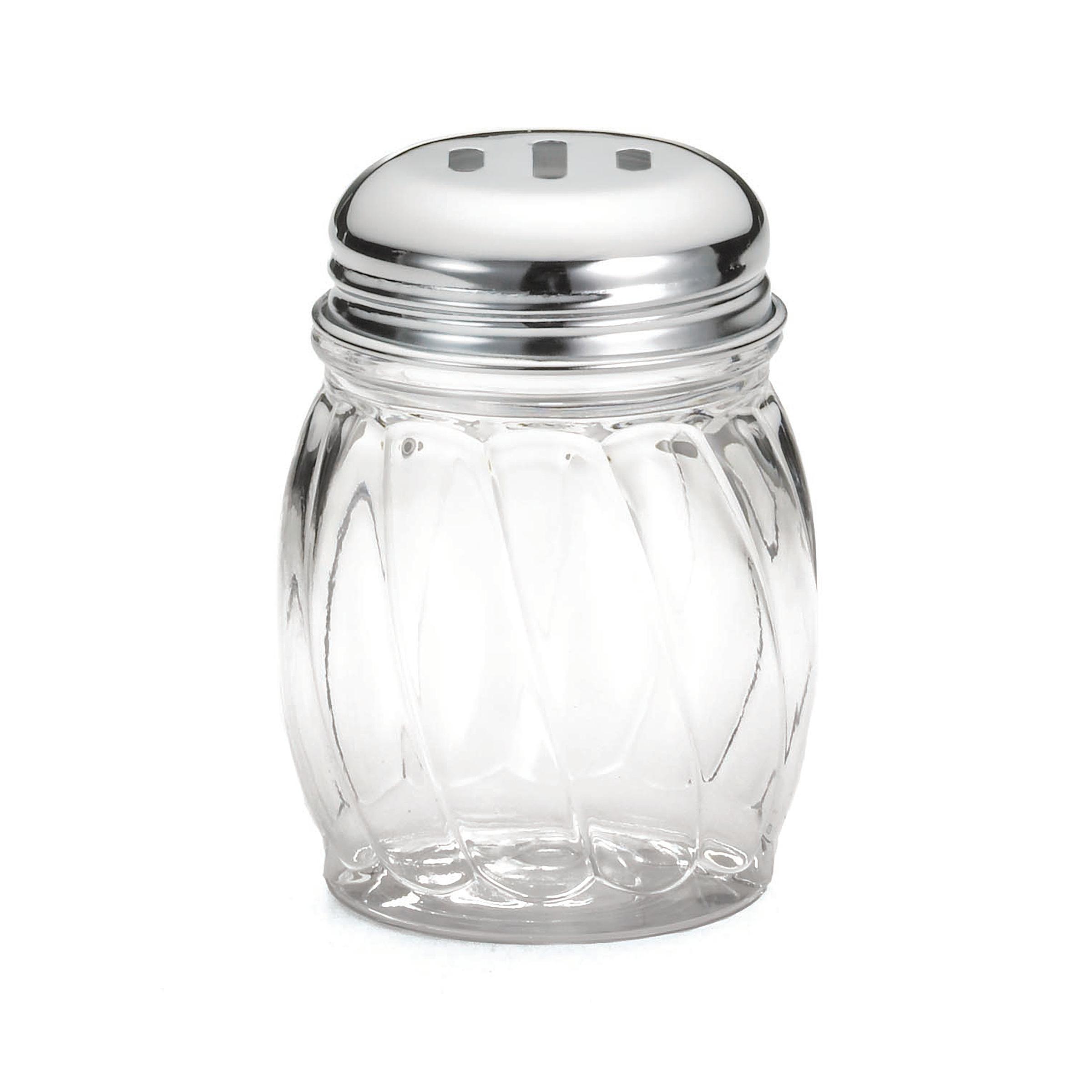 Cheese Shaker 6 OZ Glass Swirl Slotted 1/Each