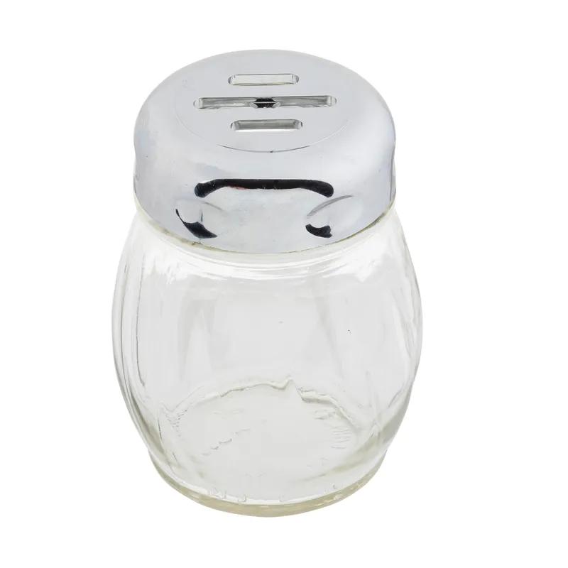 Cheese Shaker 6 OZ Glass Swirl Slotted 1/Each