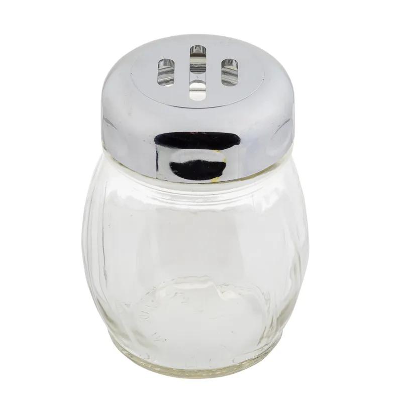 Cheese Shaker 6 OZ Glass Swirl Slotted 1/Each