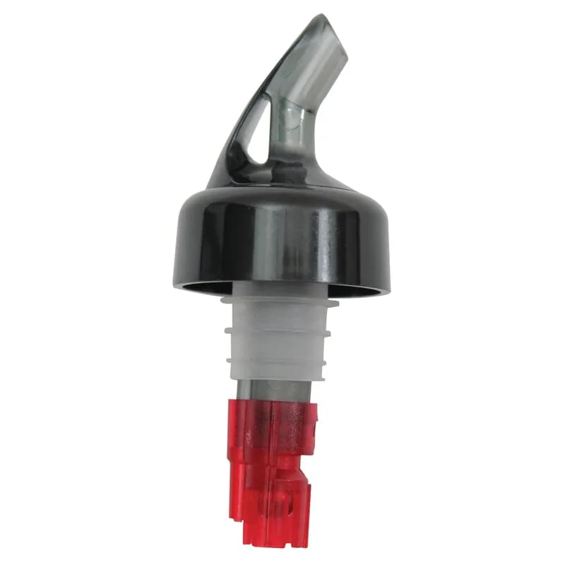 Proper Pour™ Liquor Pourer 1 FLOZ SAN Smoke Red Measured Dishwasher Safe 1/Each