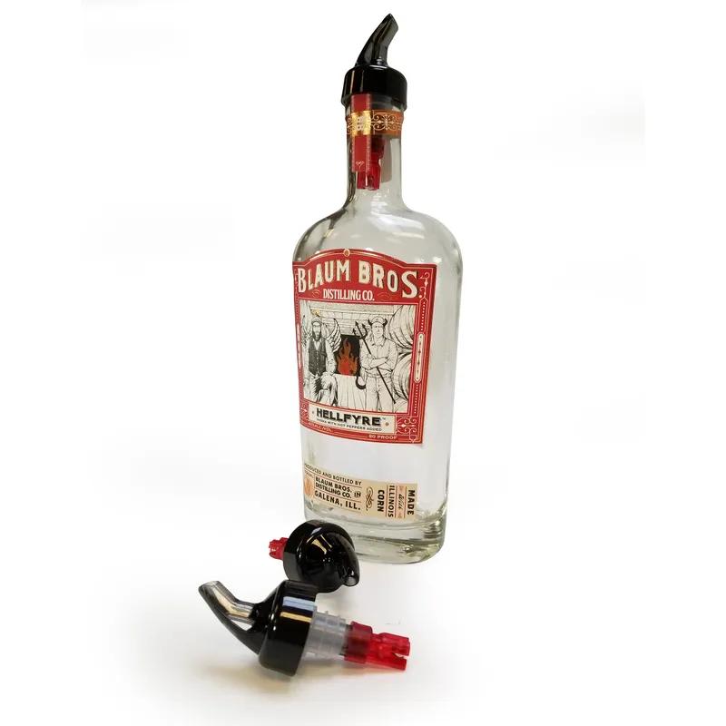 Proper Pour™ Liquor Pourer 1 FLOZ SAN Smoke Red Measured Dishwasher Safe 1/Each