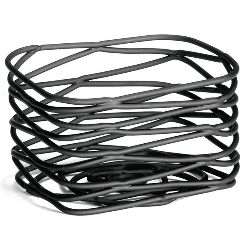 Sugar Packet Holder 3.25X2.25X2 IN Powder Coated Steel Black Artisan Rectangle Caddy Dishwasher Safe 1/Each