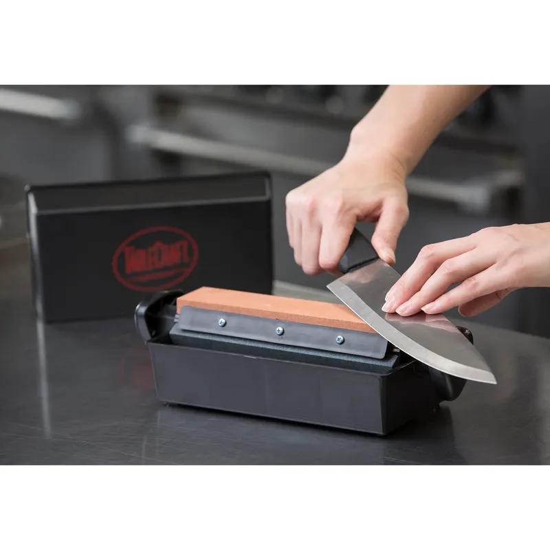 Three-Way Sharpening System 11.625X4.875X4 IN 3 Settings: Fine, Medium, Coarse W/Honing Oil 1/Each