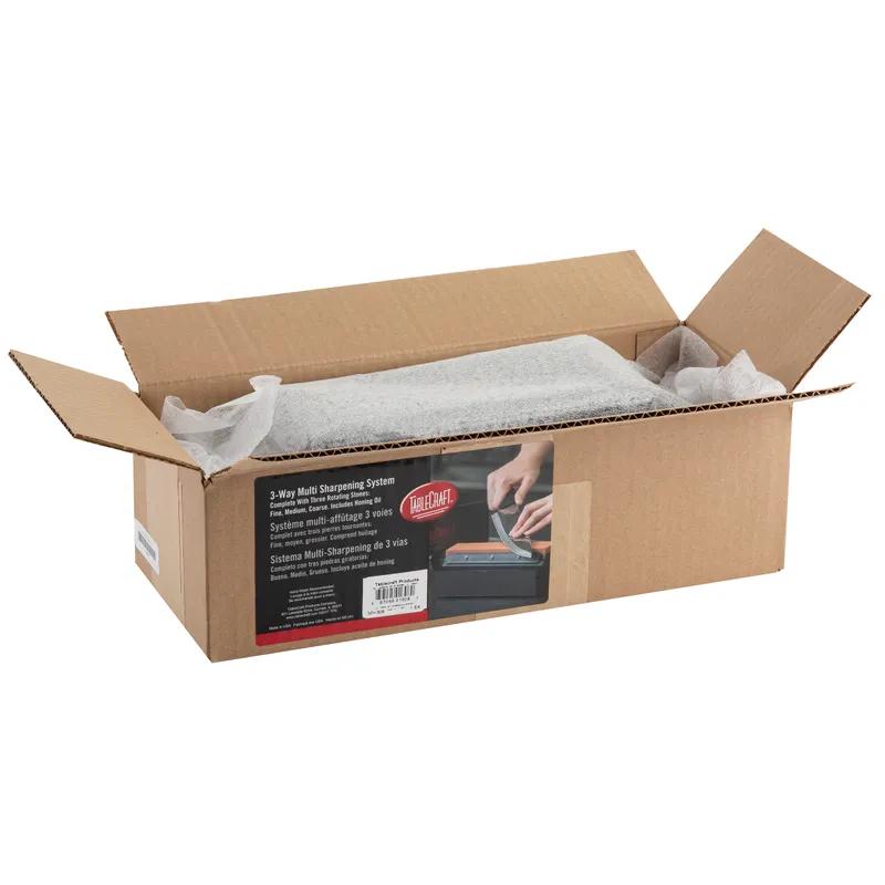 Three-Way Sharpening System 11.625X4.875X4 IN 3 Settings: Fine, Medium, Coarse W/Honing Oil 1/Each