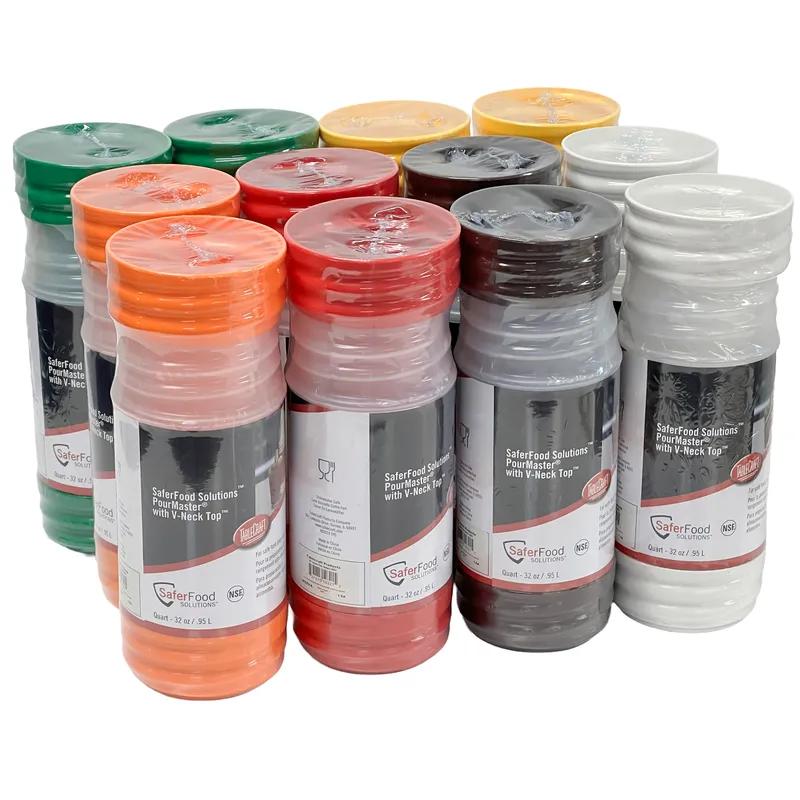 PourMaster® Pourer 3.625X3.625X15.75 IN 1 QT HDPE Assorted Complete Dishwasher Safe 12 Count/Case