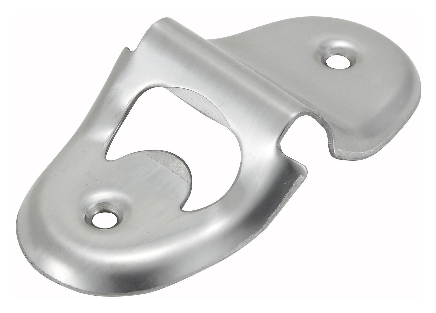 Bottle Opener 4.875X2.125X0.875 IN Stainless Steel Wall Mounted 1/Each