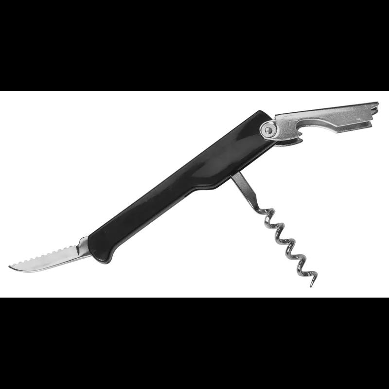 Corkscrew 8.75X3.5X5.125 IN Stainless Steel Black 1/Each