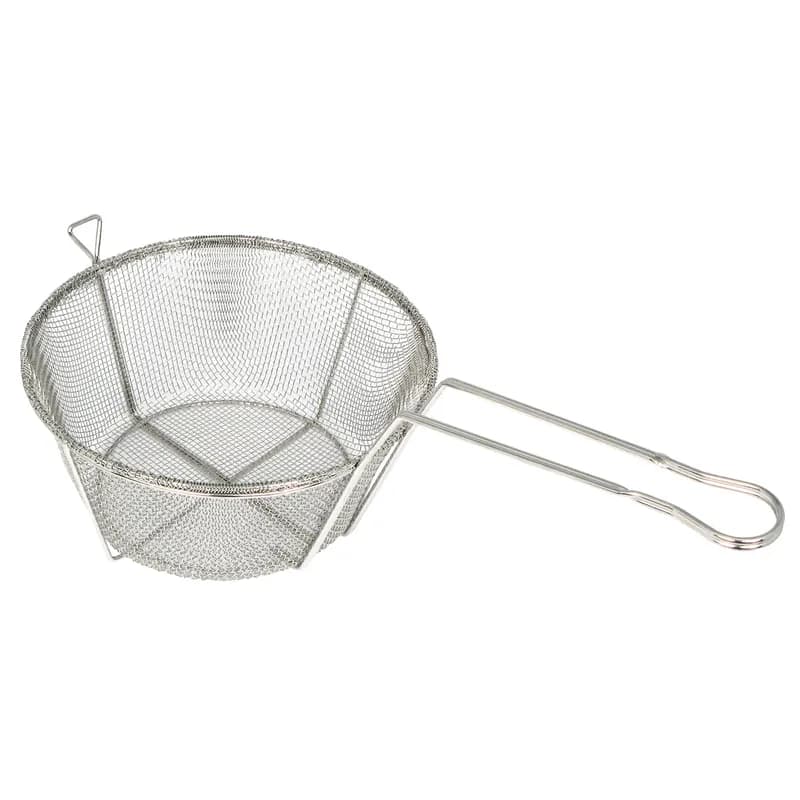 Fry Basket 9.5X5.75 IN Metal Wire Nickel Plated Round 1/Each