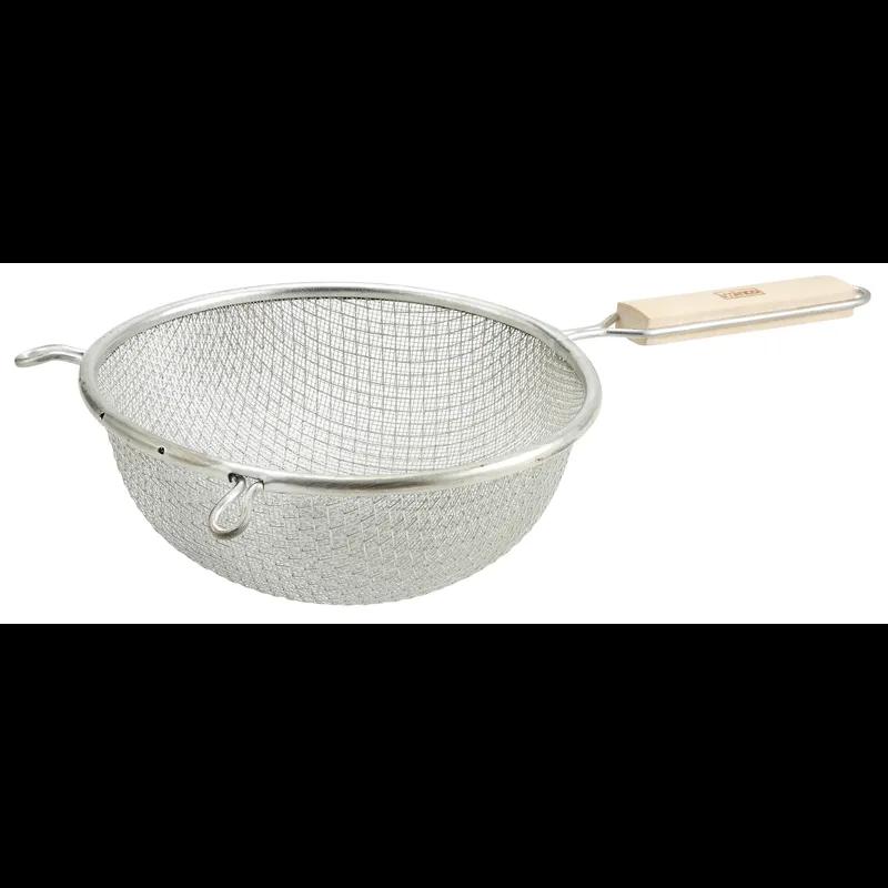 Strainer 8 IN Stainless Steel Double Mesh Medium 1/Each