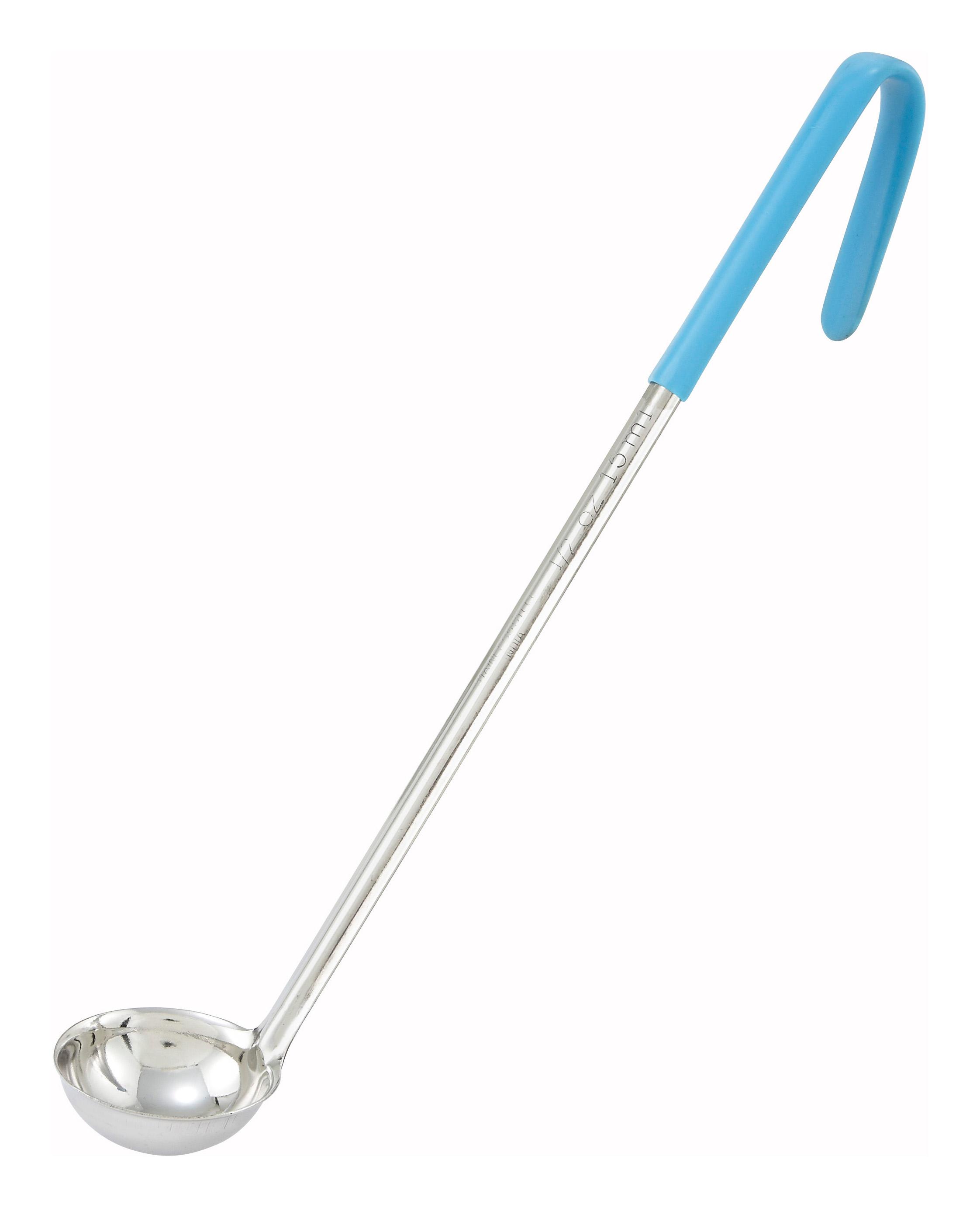 Ladle 0.5 OZ Stainless Steel Aqua Color Coded 1/Each