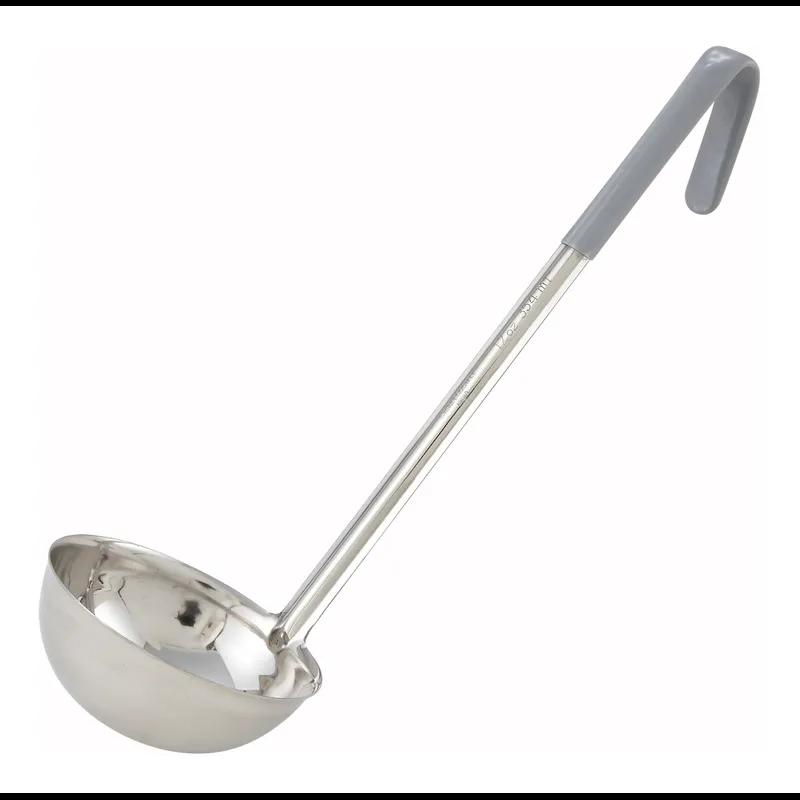Ladle 12 OZ Stainless Steel Gray Color Coded 1/Each