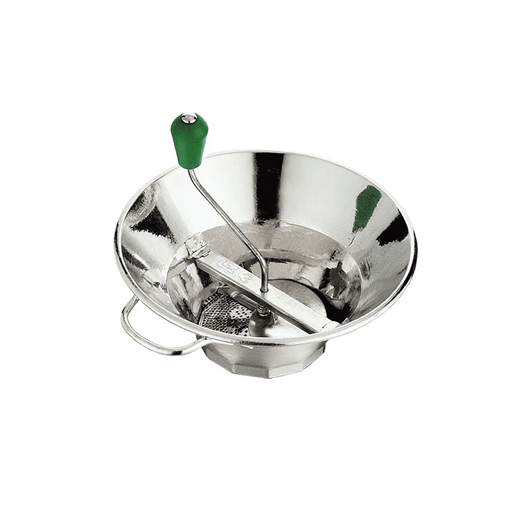 Food Mill 12.25 IN 3 QT Tin Plated With 3 Discs (Fine ,Med And Coarse) 1/Each