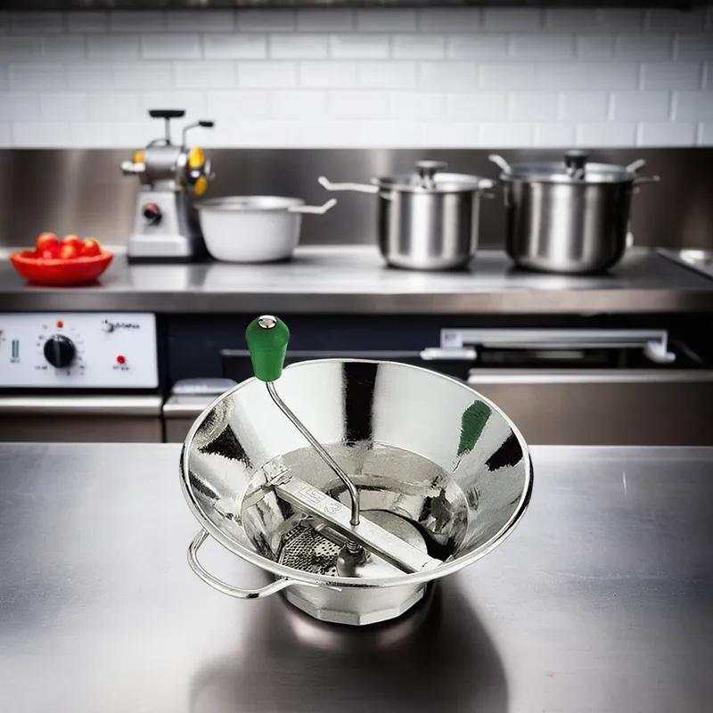 Food Mill 12.25 IN 3 QT Tin Plated With 3 Discs (Fine ,Med And Coarse) 1/Each