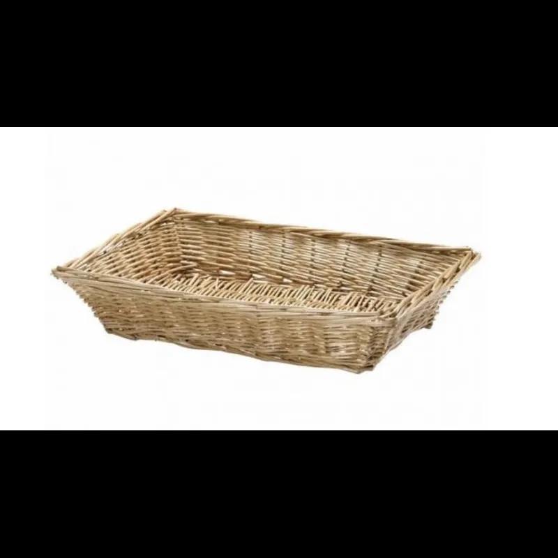 Basket 14X10X3 IN Willow Rectangle Handwoven 1/Each