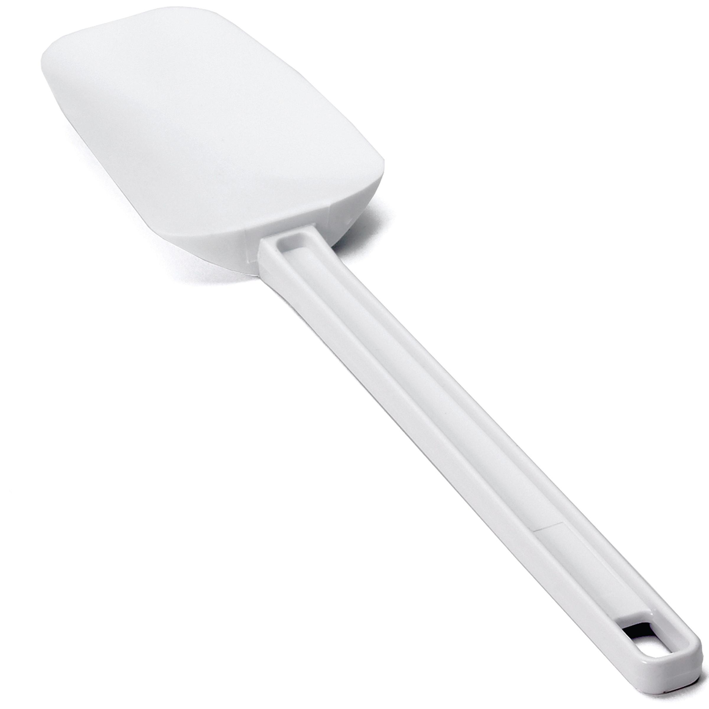 Baking Spoon Scraper Spatula 13.5 IN EVA White 1/Each