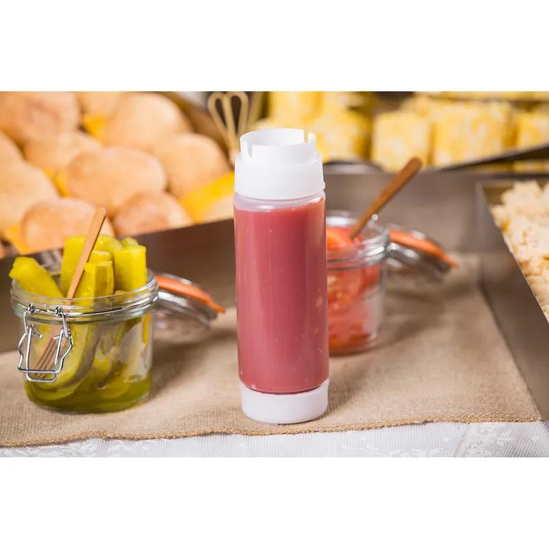 Bottle 12 OZ 2.25X7.25 IN LDPE Clear Round Dishwasher Safe Squeeze 1/Each