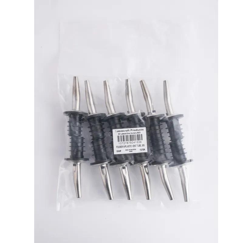 Cap 1.88X1.88X4.75 IN 18/8 Stainless Steel Silver For Oil & Vinegar Bottle Pour Spout Universal 1/Each