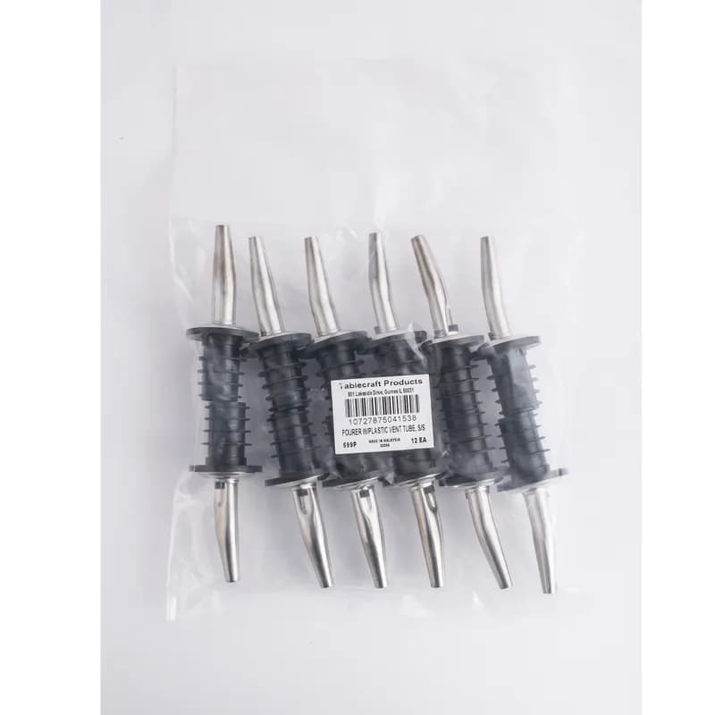 Cap 1.88X1.88X4.75 IN 18/8 Stainless Steel Silver For Oil & Vinegar Bottle Pour Spout Universal 1/Each