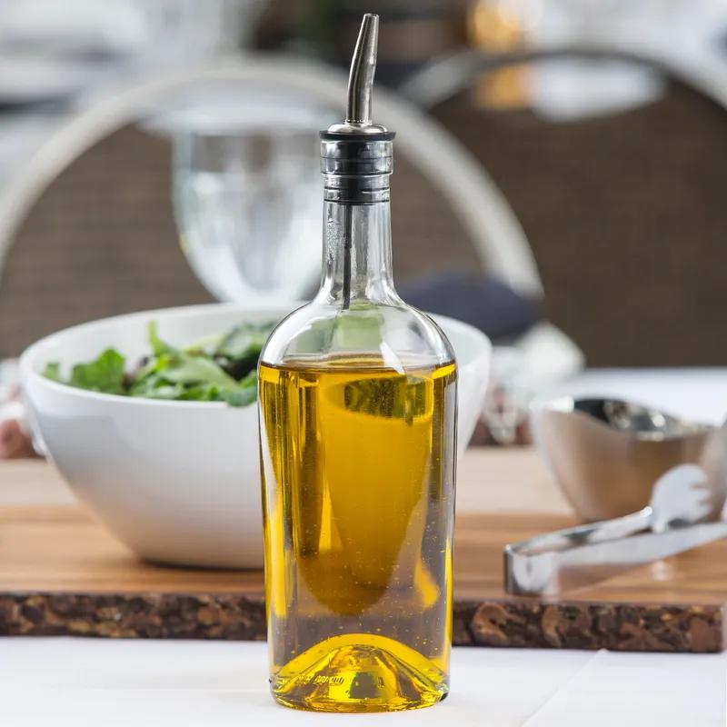 Cap 1.88X1.88X4.75 IN 18/8 Stainless Steel Silver For Oil & Vinegar Bottle Pour Spout Universal 1/Each