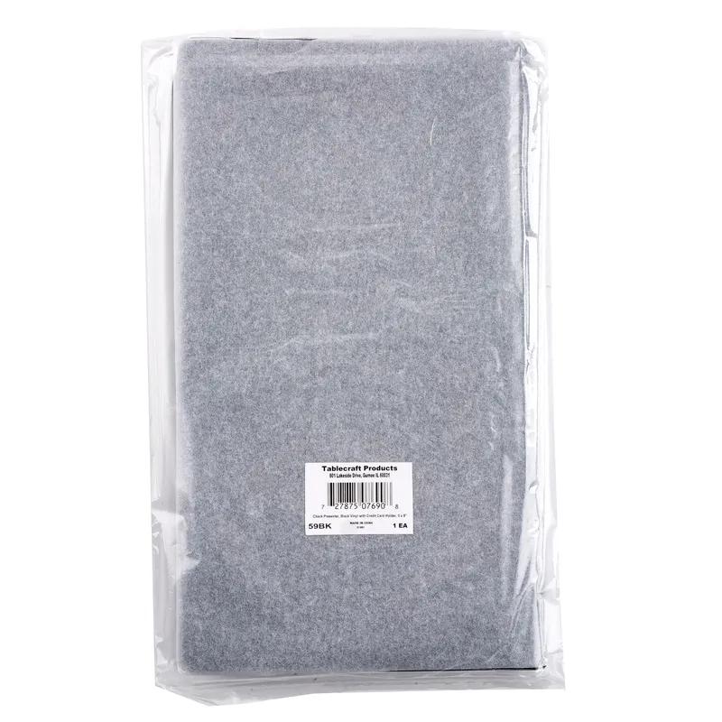 Check Holder 5.25X0.325X9 IN Vinyl Black Bi-Fold With Card Holder Thank You 1/Each