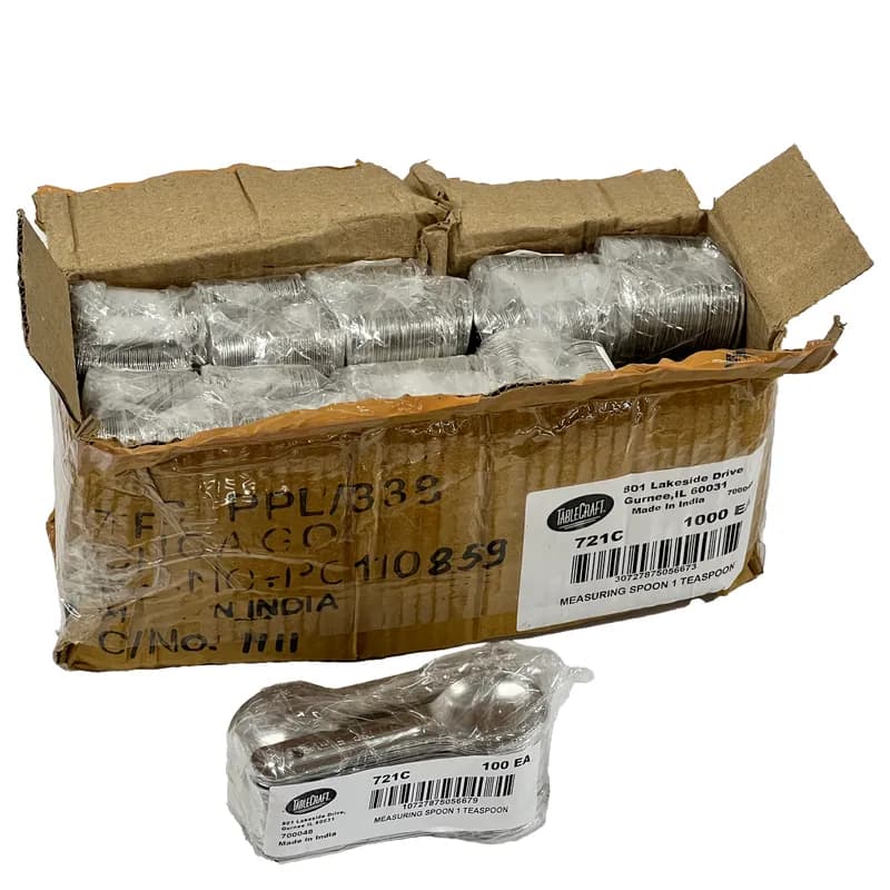 Measuring Teaspoon Stainless Steel (200 Series) Single 1/Each