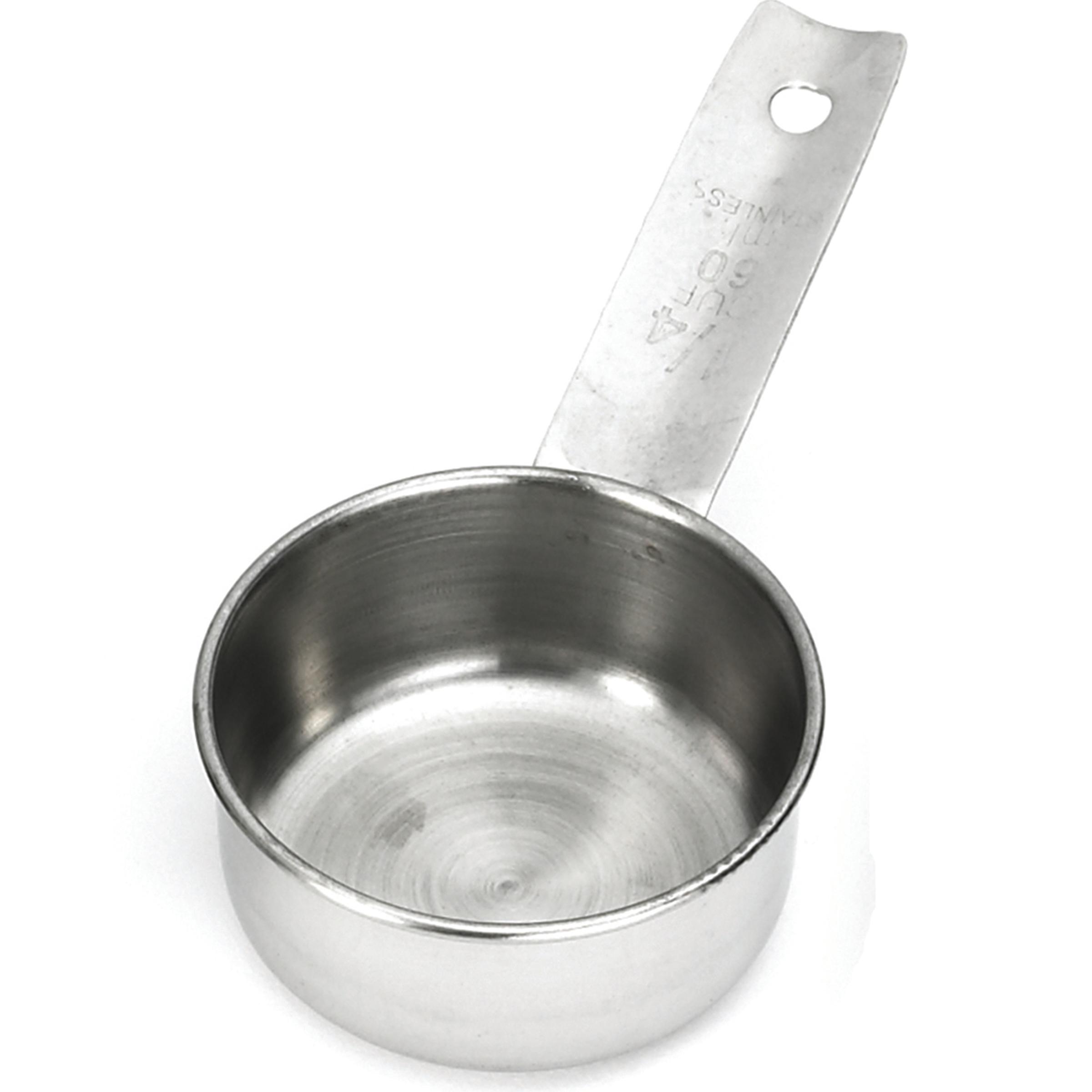 Measuring Cup 0.25 Cup Stainless Steel (200 Series) Single 1/Each