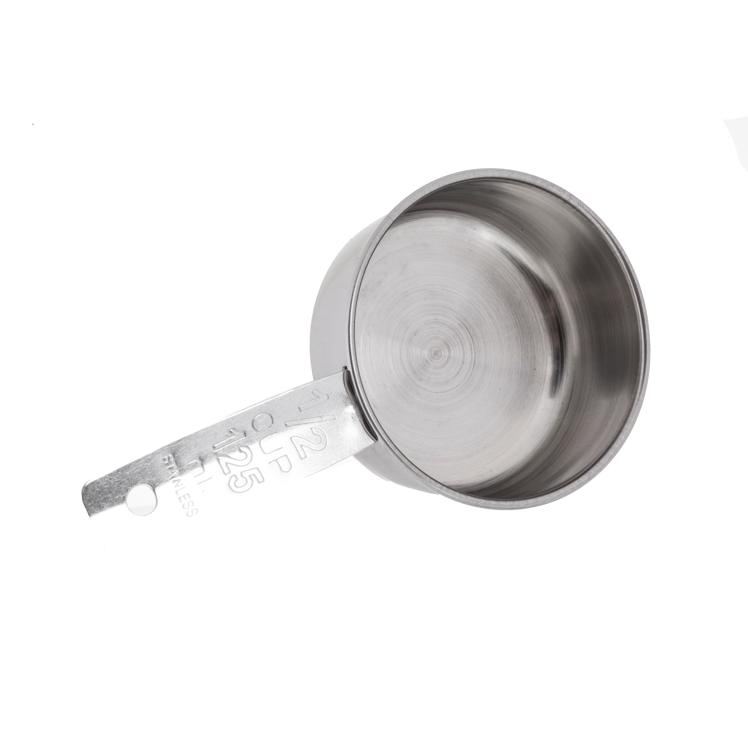Measuring Cup 0.50 Cup Stainless Steel Single 1/Each