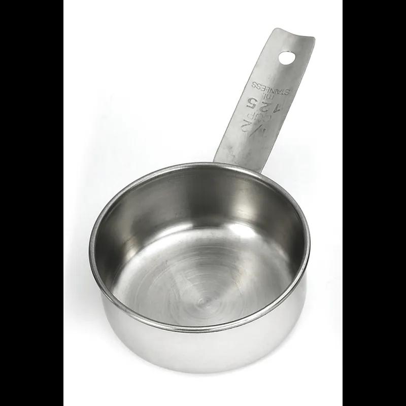 Measuring Cup 0.50 Cup Stainless Steel Single 1/Each