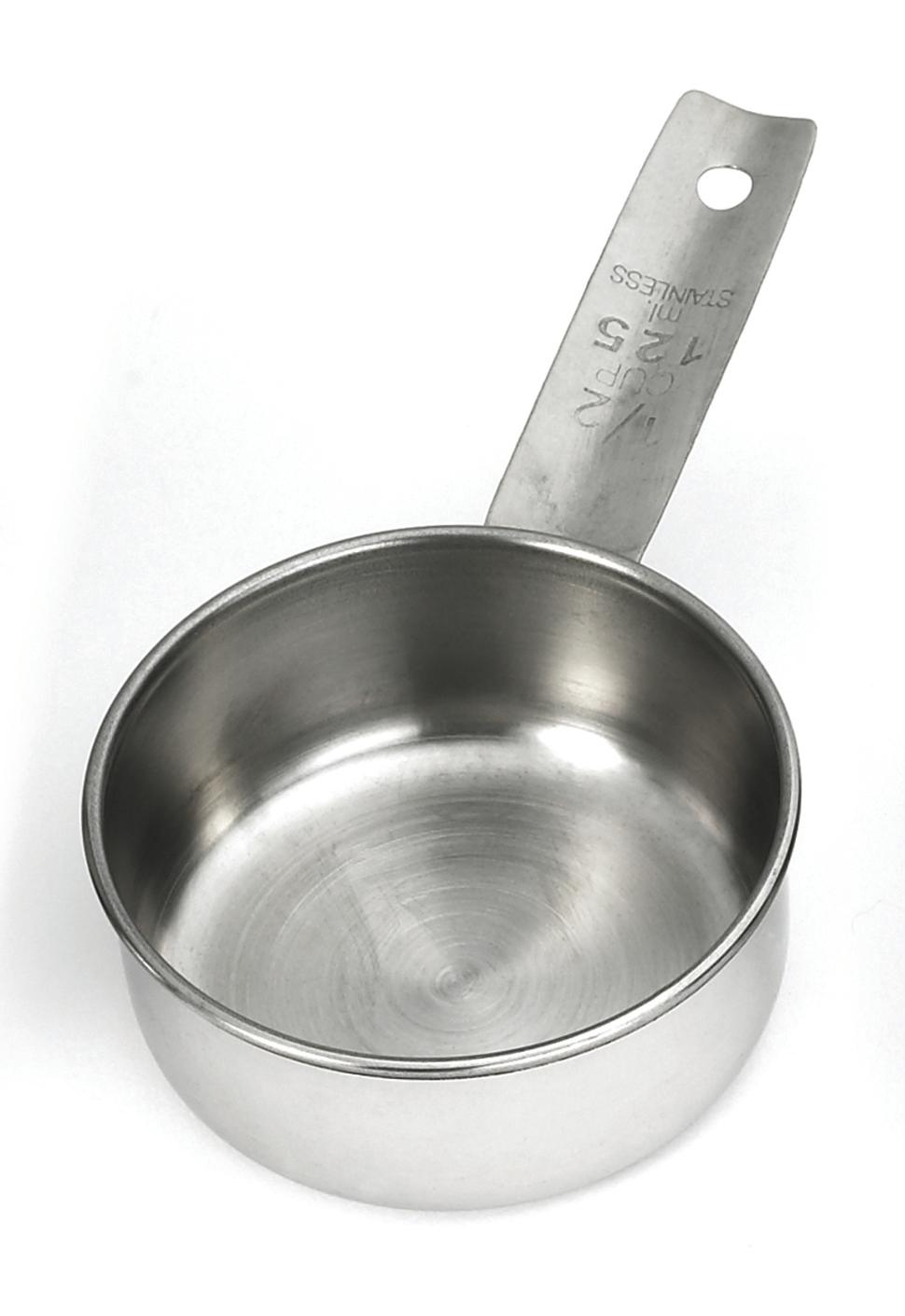 Measuring Cup 0.50 Cup Stainless Steel Single 1/Each