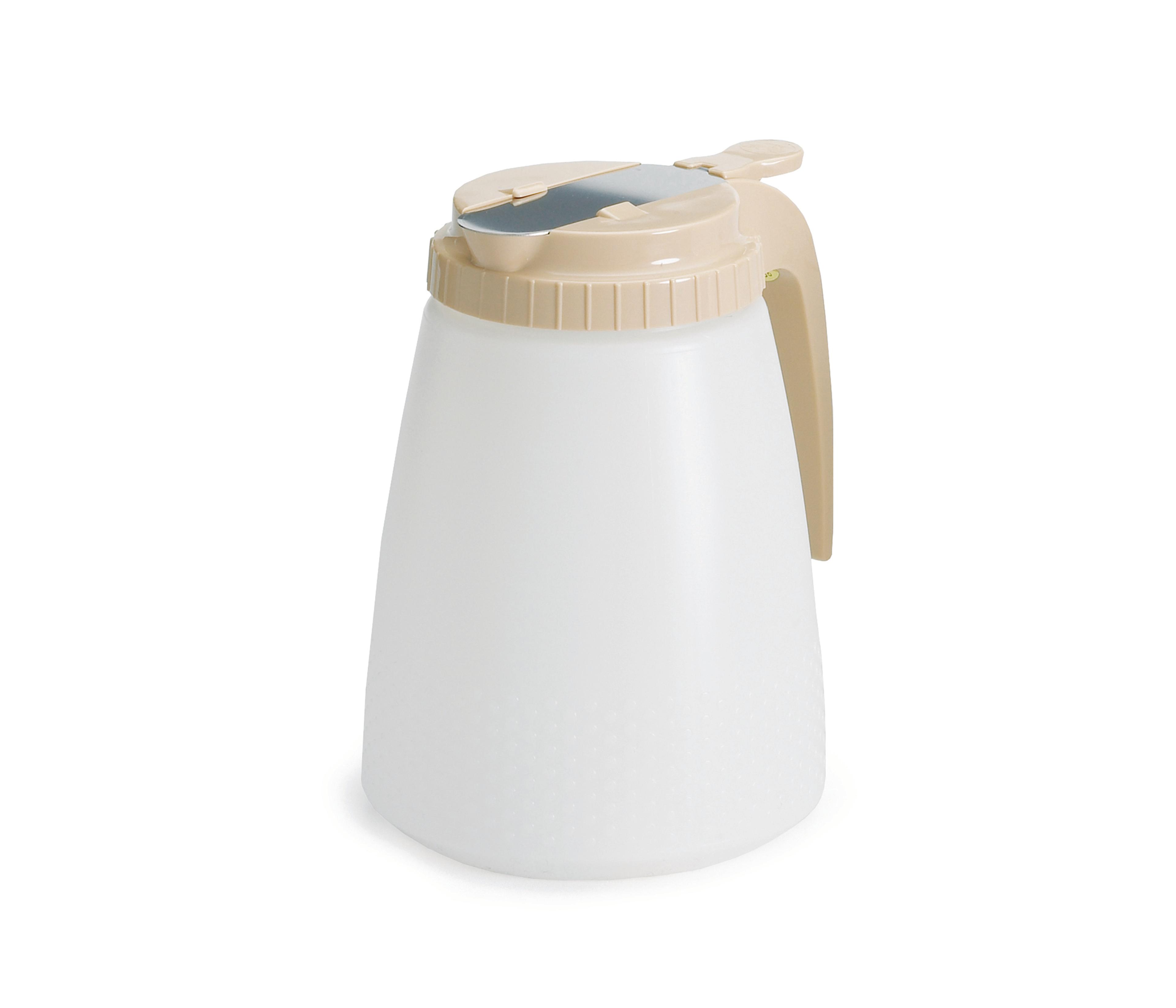 Dispenser 48 OZ ABS Almond All Purpose Slide Top 1/Each