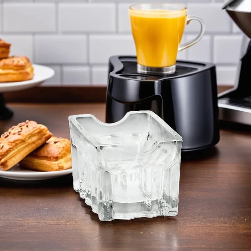 Sugar Packet Holder 3.5X2.5 IN Glass Fluted Dishwasher Safe 12 Count/Case