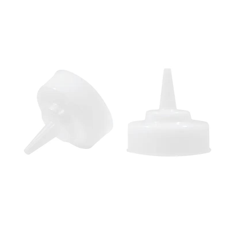 Cap 63MM 2.75X2.5 IN Polypropylene Copolymer (PPC) Natural Round For Bottle Dishwasher Safe Replacement Squeeze 12/Pack