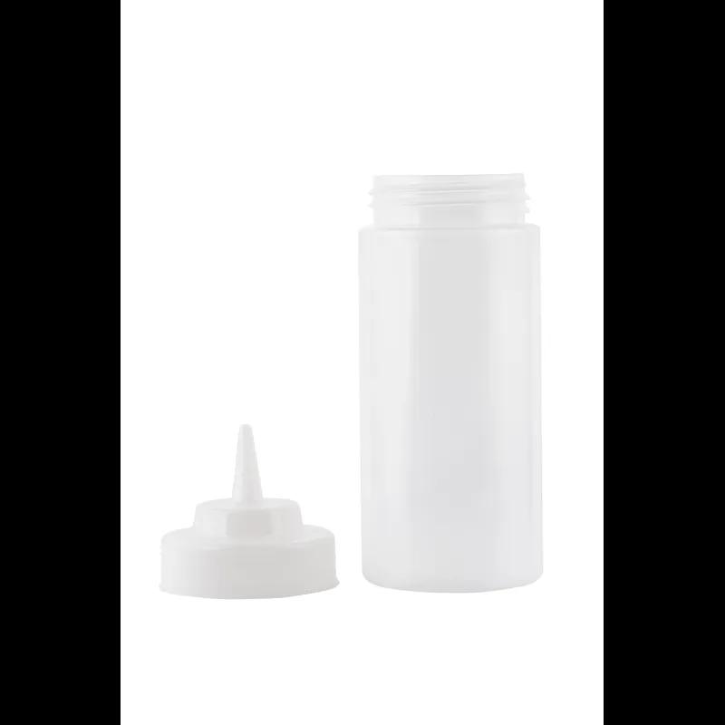 Cap 63MM 2.75X2.5 IN Polypropylene Copolymer (PPC) Natural Round For Bottle Dishwasher Safe Replacement Squeeze 12/Pack