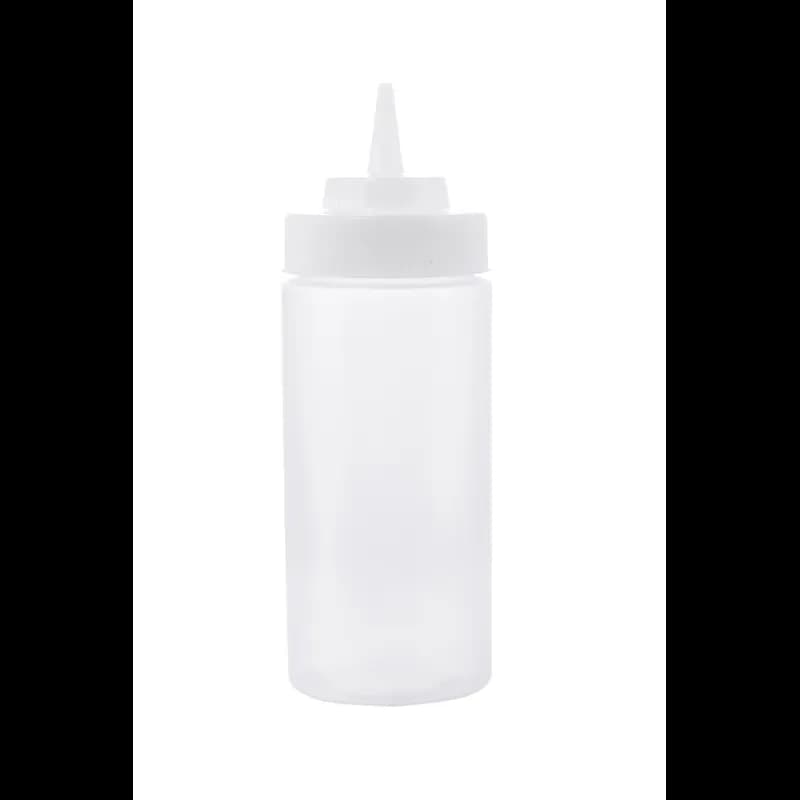 Cap 63MM 2.75X2.5 IN Polypropylene Copolymer (PPC) Natural Round For Bottle Dishwasher Safe Replacement Squeeze 12/Pack