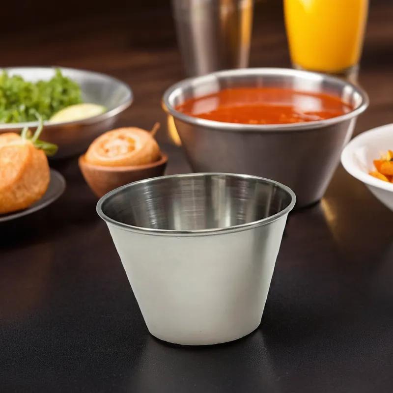 Sauce Cup 3 OZ Stainless Steel (200 Series) 12/Dozen