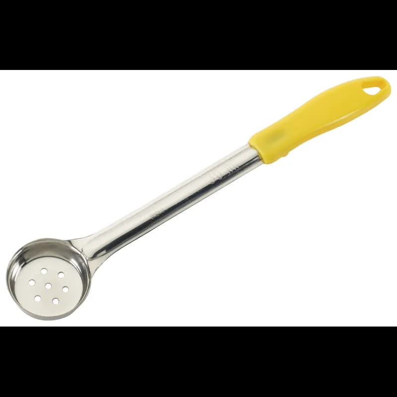 Portioner 1 OZ Stainless Steel Yellow Perforated Color Coded 1/Each