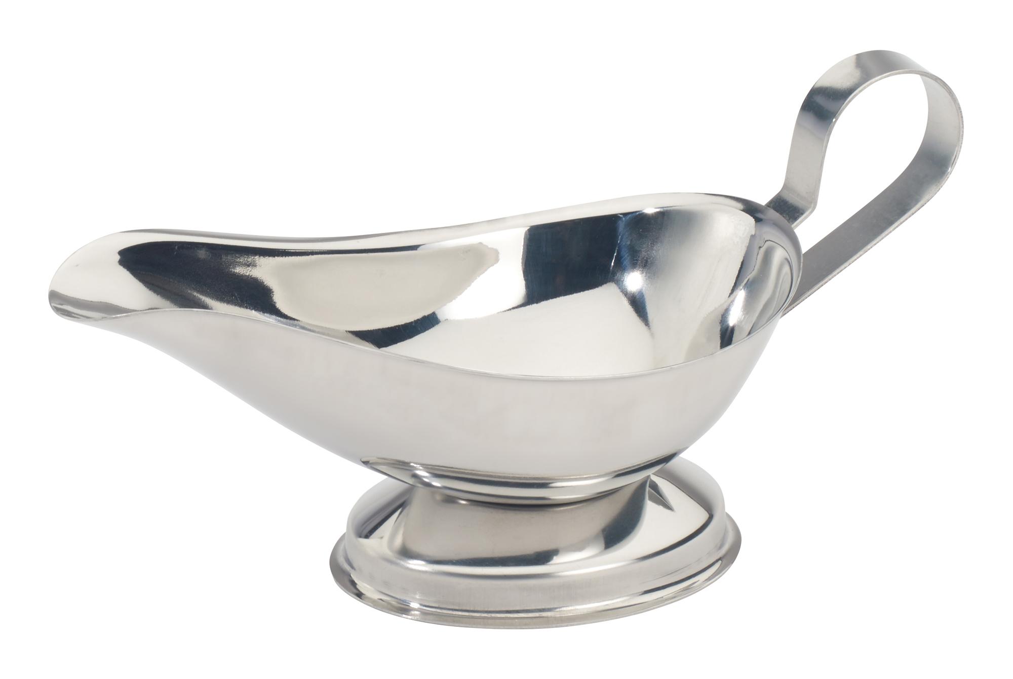 Gravy & Sauce Boat 7X3X3.25 IN 5 OZ Stainless Steel 1/Each