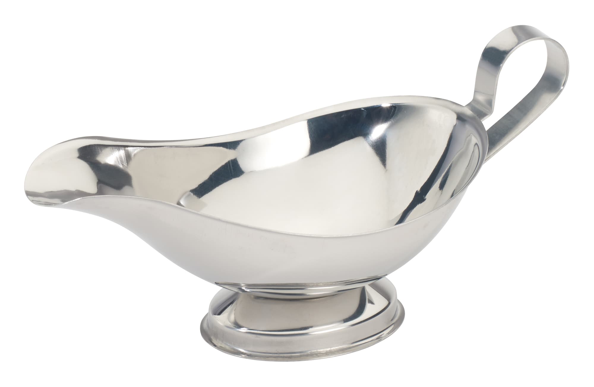 Gravy & Sauce Boat 8.25X3.75X3.75 IN 8 OZ Stainless Steel 1/Each