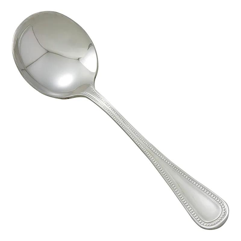 Bouillon Spoon 5.875X1.625 IN 18/8 Stainless Steel Deluxe Pearl Extra Heavyweight 12/Pack