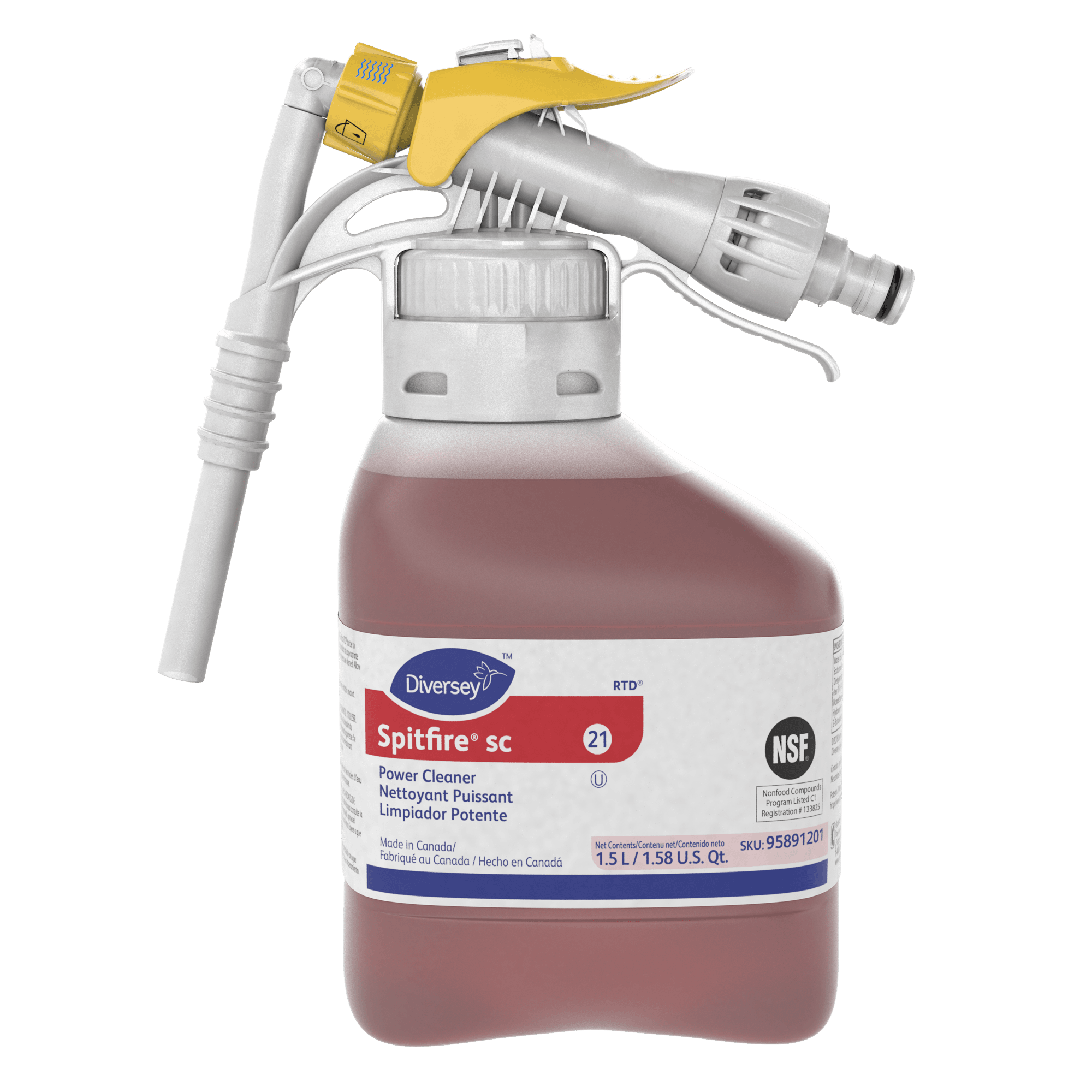 Spitfire® SC Pine All Purpose Cleaner 1.5 L Multi Surface Heavy Duty Liquid RTU RTD Kosher 2/Case