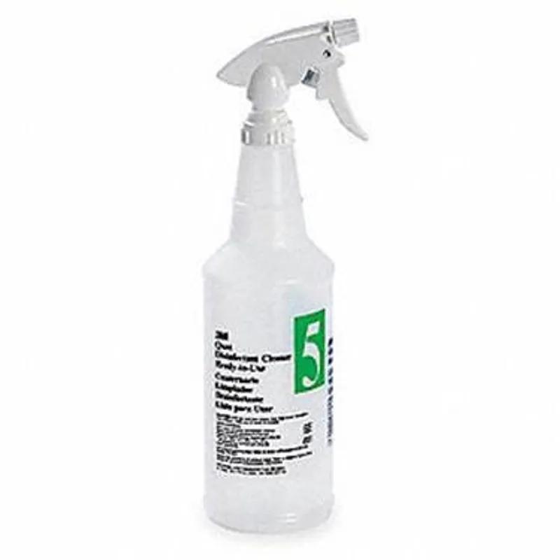 3M Quat Disinfectant Cleaner 5L Spray Bottle & Trigger Sprayer 32 FLOZ PE Clear White 1/Each